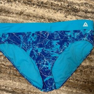 Reebok Women’s  Turquoise & Navy Swim Bottoms XL